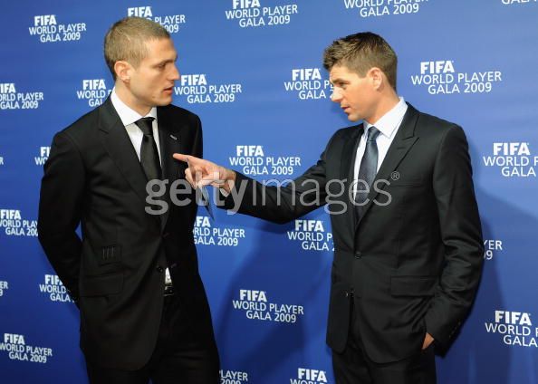 Vida & Gerrard@the FIFA World Player Gala 2009